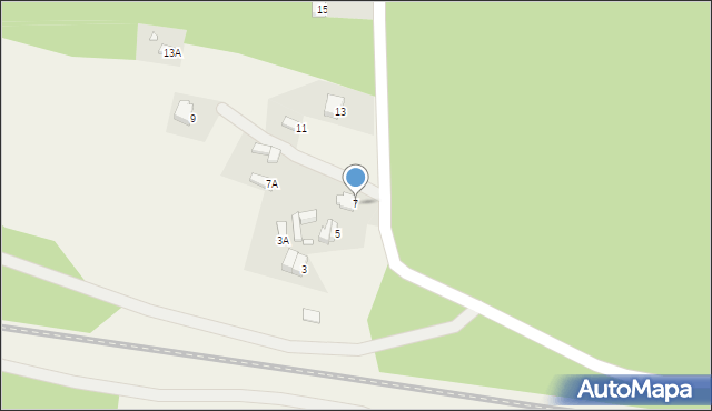 Adamów, Górna, 7, mapa Adamów