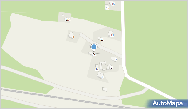 Adamów, Górna, 7A, mapa Adamów