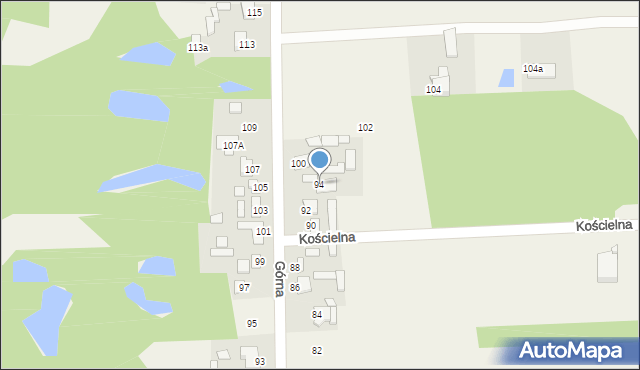 Adamów, Górna, 94, mapa Adamów