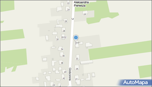 Aleksandria, Gościnna, 27, mapa Aleksandria