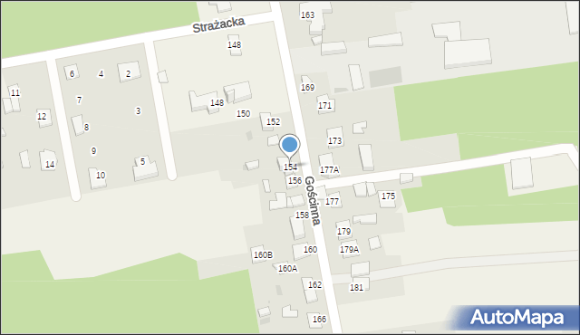 Aleksandria Druga, Gościnna, 154, mapa Aleksandria Druga