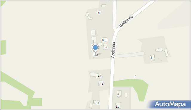 Aleksandria Pierwsza, Gościnna, 12a, mapa Aleksandria Pierwsza