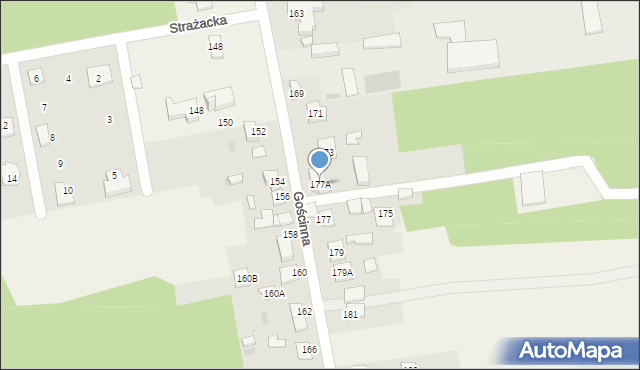 Aleksandria Pierwsza, Gościnna, 177A, mapa Aleksandria Pierwsza