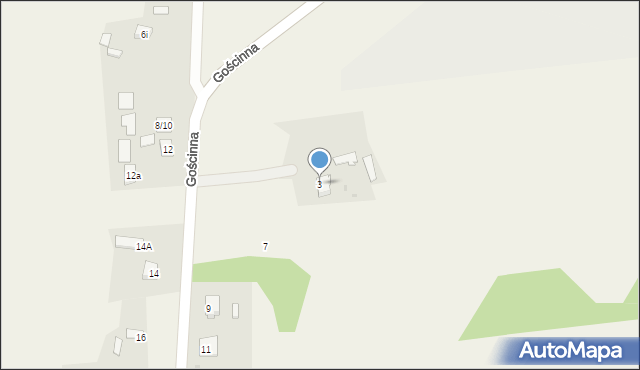 Aleksandria Pierwsza, Gościnna, 3, mapa Aleksandria Pierwsza