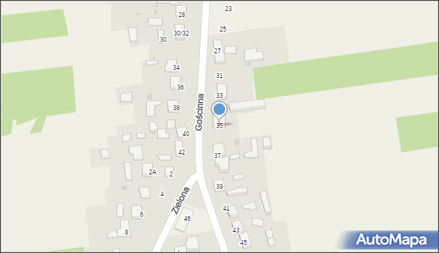 Aleksandria Pierwsza, Gościnna, 35, mapa Aleksandria Pierwsza