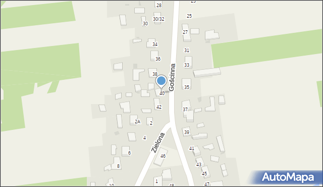 Aleksandria Pierwsza, Gościnna, 40, mapa Aleksandria Pierwsza