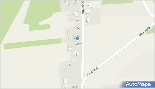 Aleksandria Pierwsza, Gościnna, 6G, mapa Aleksandria Pierwsza