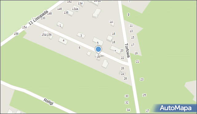 Aleksandrów Łódzki, Gombrowicza Witolda, 10, mapa Aleksandrów Łódzki