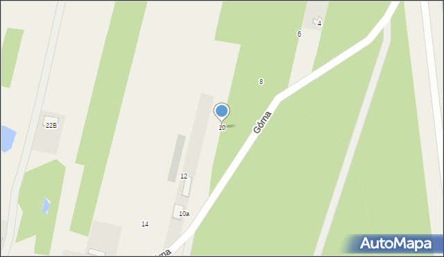 Augustów, Górna, 10, mapa Augustów