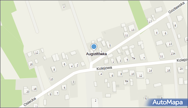 Augustówka, Gocławska, 1, mapa Augustówka