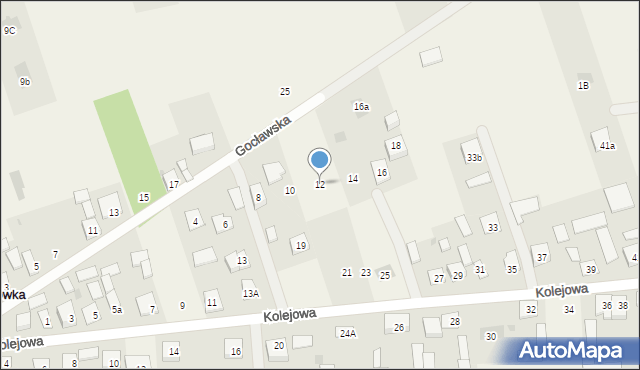 Augustówka, Gocławska, 12, mapa Augustówka