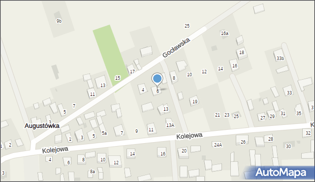 Augustówka, Gocławska, 6, mapa Augustówka