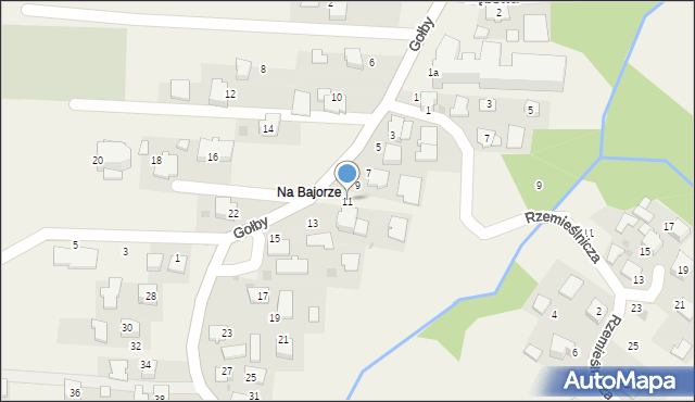 Bachowice, Gołby, ks., 11, mapa Bachowice