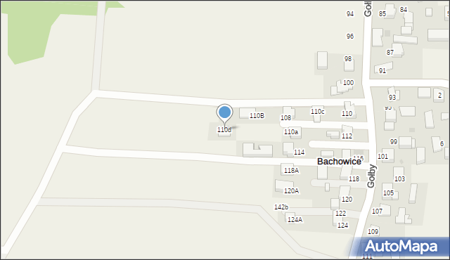 Bachowice, Gołby, ks., 110d, mapa Bachowice