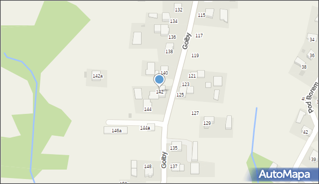 Bachowice, Gołby, ks., 142, mapa Bachowice