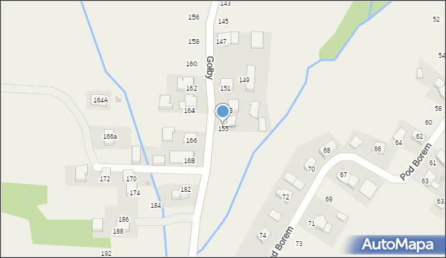 Bachowice, Gołby, ks., 155, mapa Bachowice