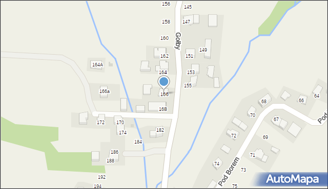 Bachowice, Gołby, ks., 166, mapa Bachowice