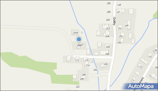 Bachowice, Gołby, ks., 166a, mapa Bachowice