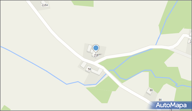 Bachowice, Gołby, ks., 216, mapa Bachowice