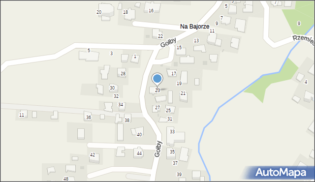 Bachowice, Gołby, ks., 23, mapa Bachowice