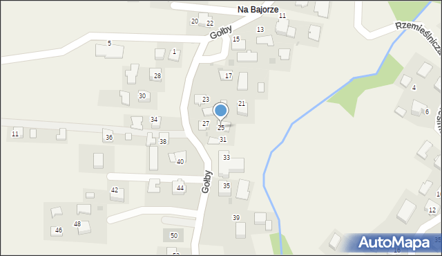 Bachowice, Gołby, ks., 25, mapa Bachowice