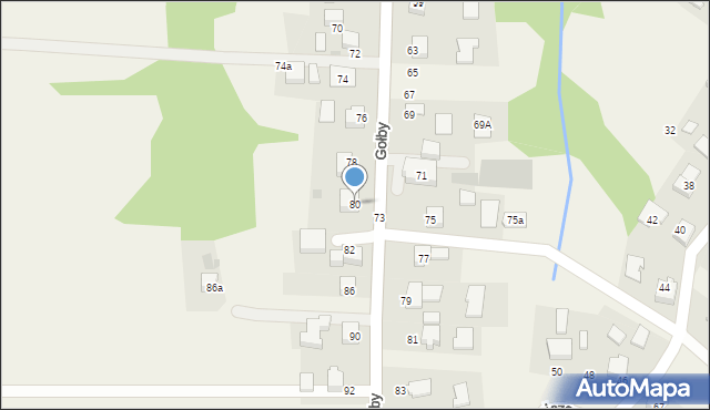 Bachowice, Gołby, ks., 80, mapa Bachowice