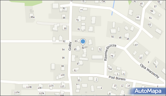 Bachowice, Gołby, ks., 84, mapa Bachowice