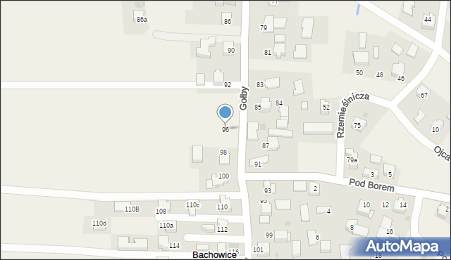 Bachowice, Gołby, ks., 96, mapa Bachowice