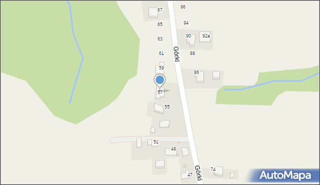 Bachowice, Górki, 57, mapa Bachowice