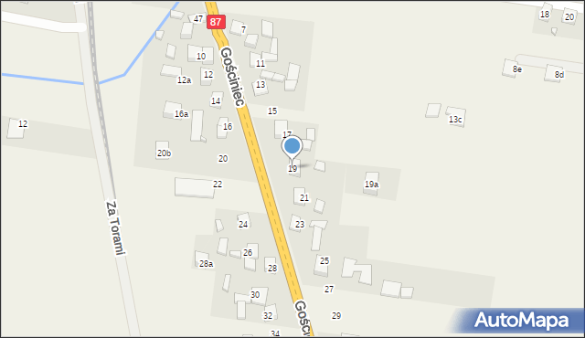 Barcice Dolne, Gościniec, 19, mapa Barcice Dolne