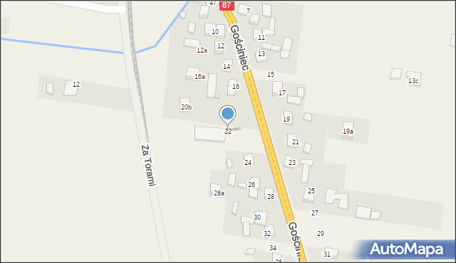 Barcice Dolne, Gościniec, 22, mapa Barcice Dolne