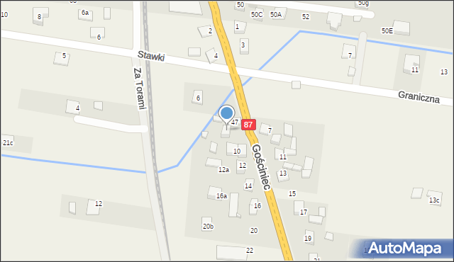 Barcice Dolne, Gościniec, 8, mapa Barcice Dolne