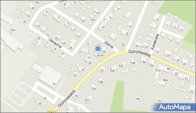 Barlinek, Gorzowska, 27, mapa Barlinek