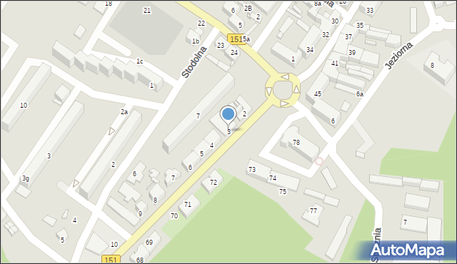Barlinek, Gorzowska, 3, mapa Barlinek