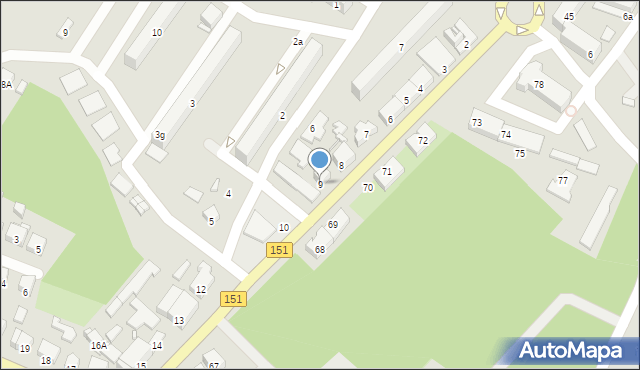 Barlinek, Gorzowska, 9, mapa Barlinek