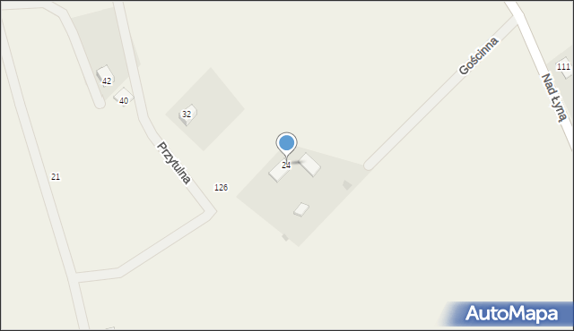 Bartąg, Gościnna, 24, mapa Bartąg