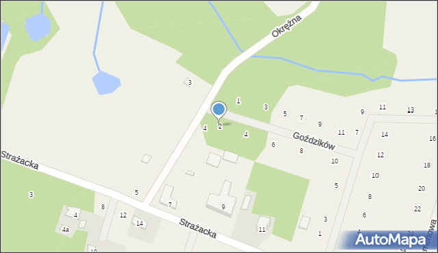 Bartoszówka, Goździków, 2, mapa Bartoszówka