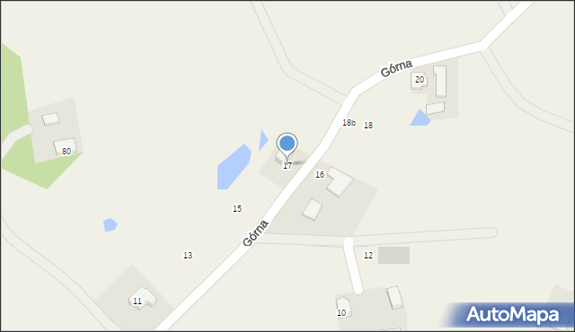 Barwik, Górna, 17, mapa Barwik
