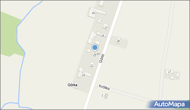 Bęczków, Górki, 23, mapa Bęczków
