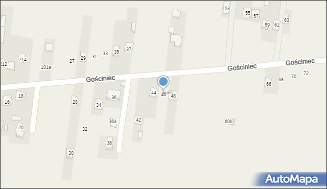 Bęczków, Gościniec, 46, mapa Bęczków