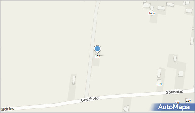 Bęczków, Gościniec, 91, mapa Bęczków