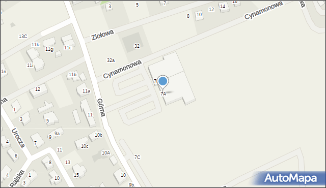 Bezrzecze, Górna, 7A, mapa Bezrzecze