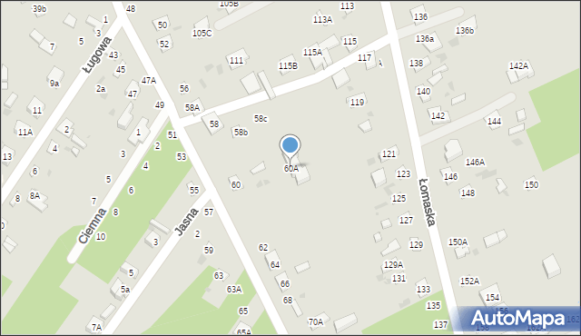 Biała Podlaska, Górna, 60A, mapa Białej Podlaskiej