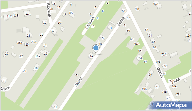 Biała Podlaska, Górna, 69c, mapa Białej Podlaskiej