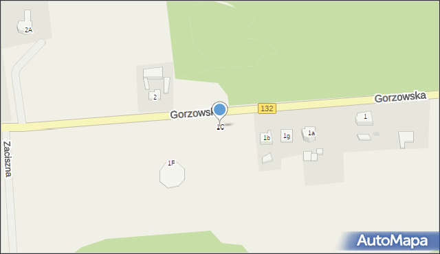 Białcz, Gorzowska, 1C, mapa Białcz