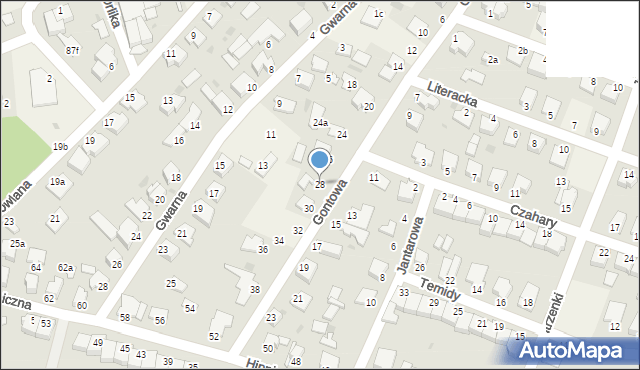 Białe Błota, Gontowa, 28, mapa Białe Błota