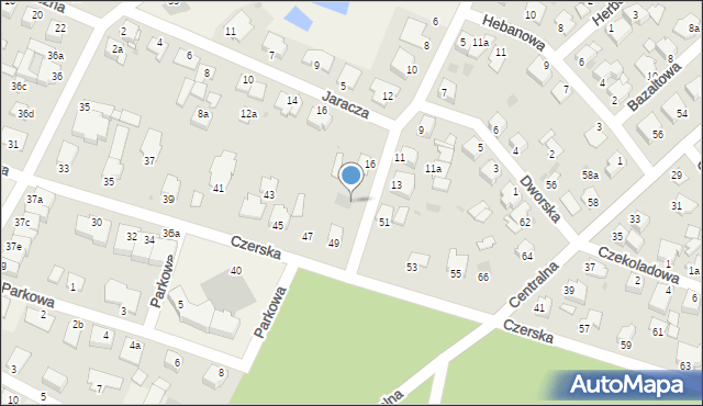 Białe Błota, Goplany, 18, mapa Białe Błota