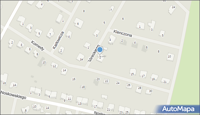 Białogard, Góreckiego Henryka Mikołaja, 2, mapa Białogard