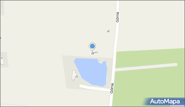 Bielkówko, Górna, 18, mapa Bielkówko