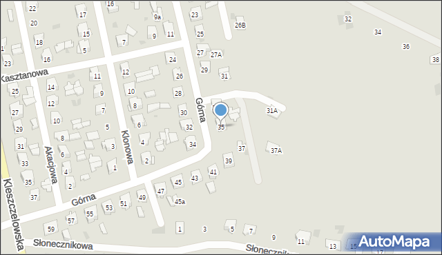 Bielsk Podlaski, Górna, 35, mapa Bielsk Podlaski